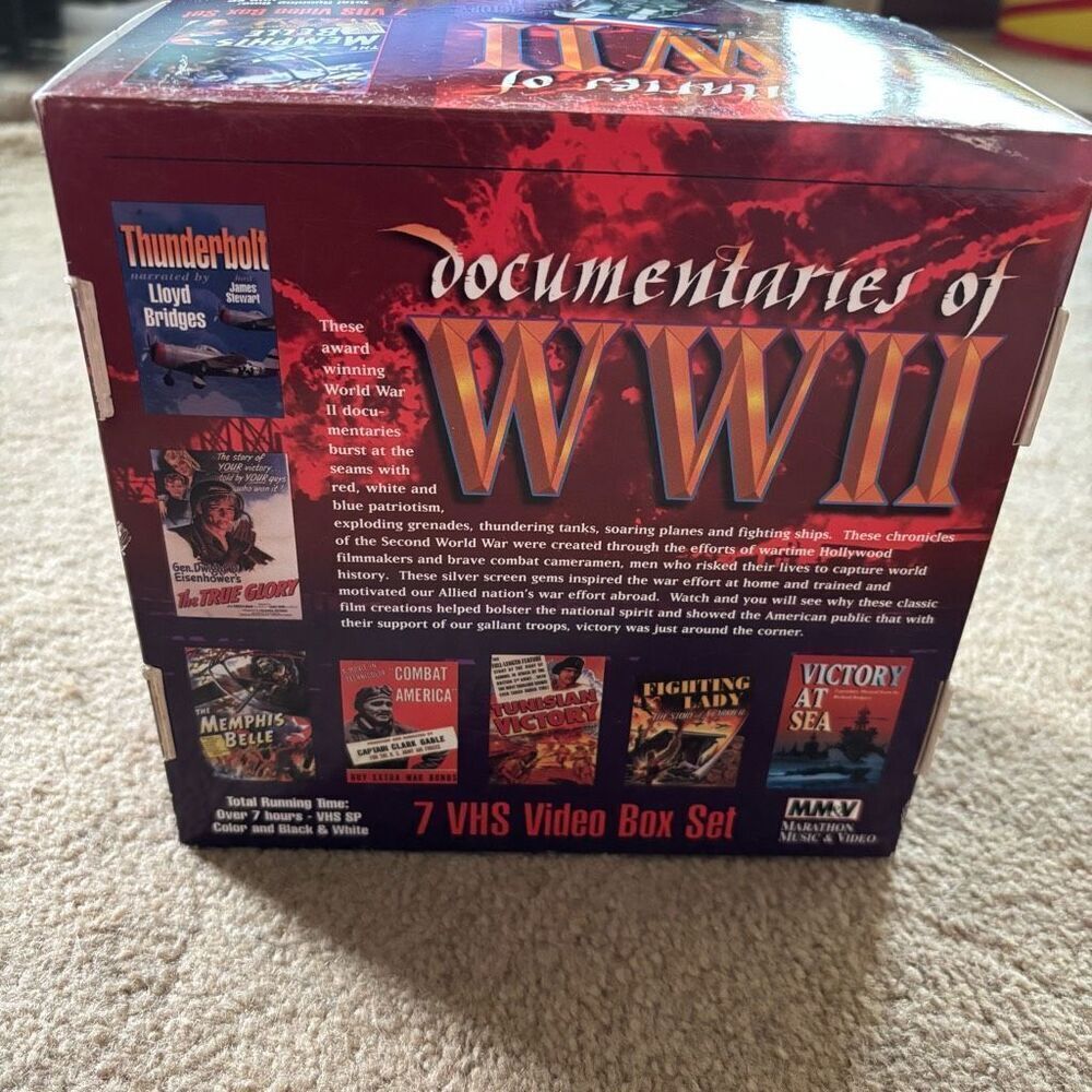 Documentaries Of WWII VHS Tape Set *1 Missing*